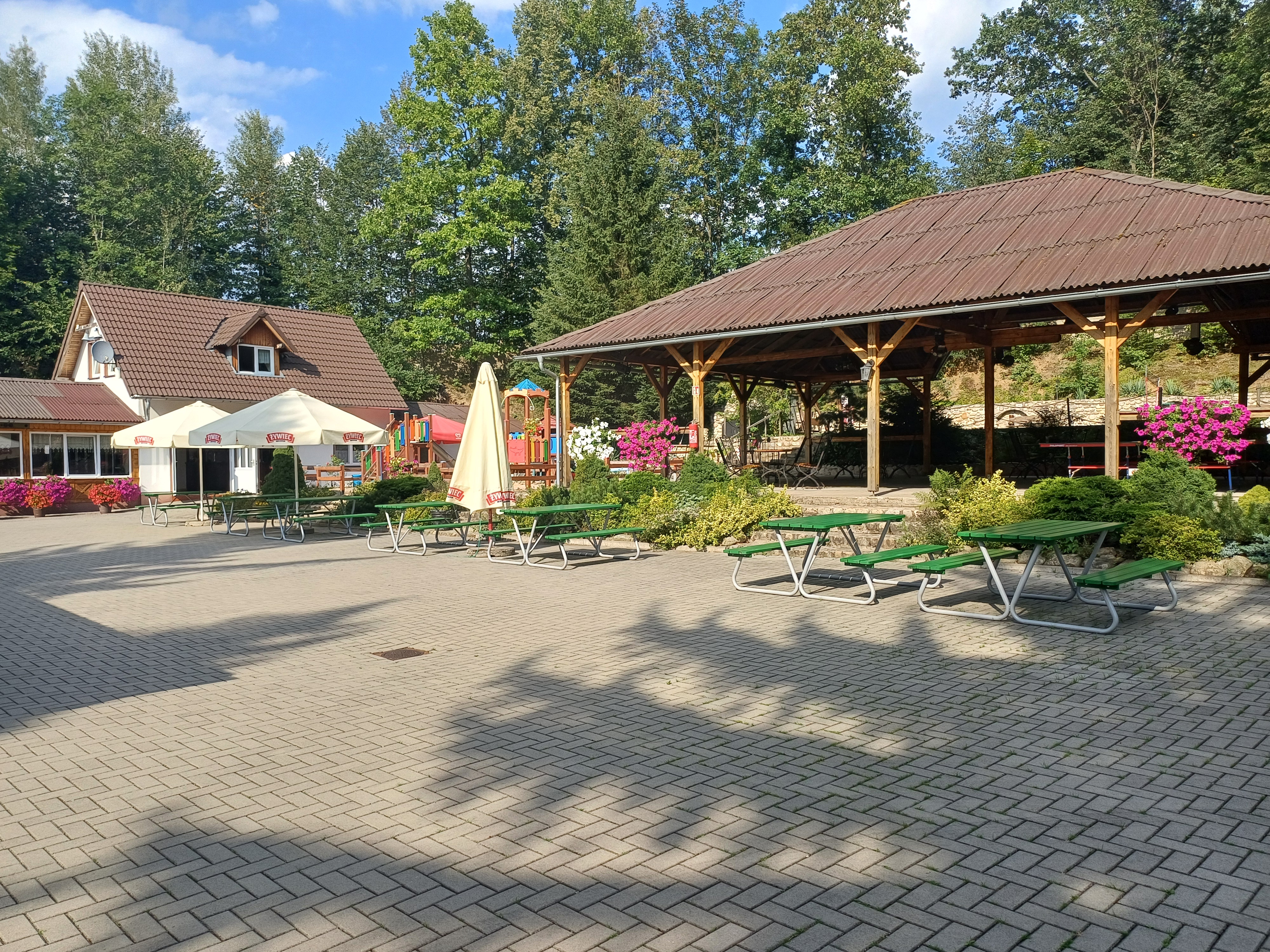 Widok na góry z campingu